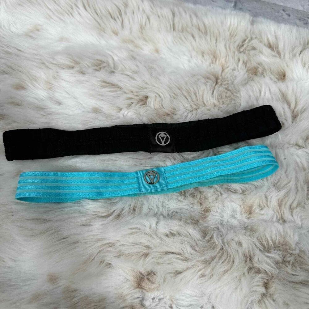 Ivivva Headband Lot of 2 Black and Blue‎ by Lululemon